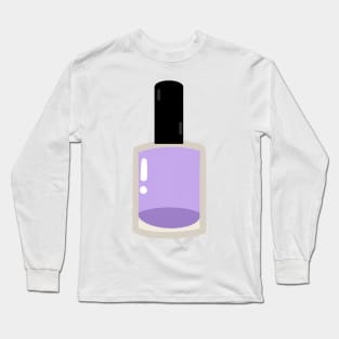 Lilac nail polish bottle Long Sleeve T-Shirt